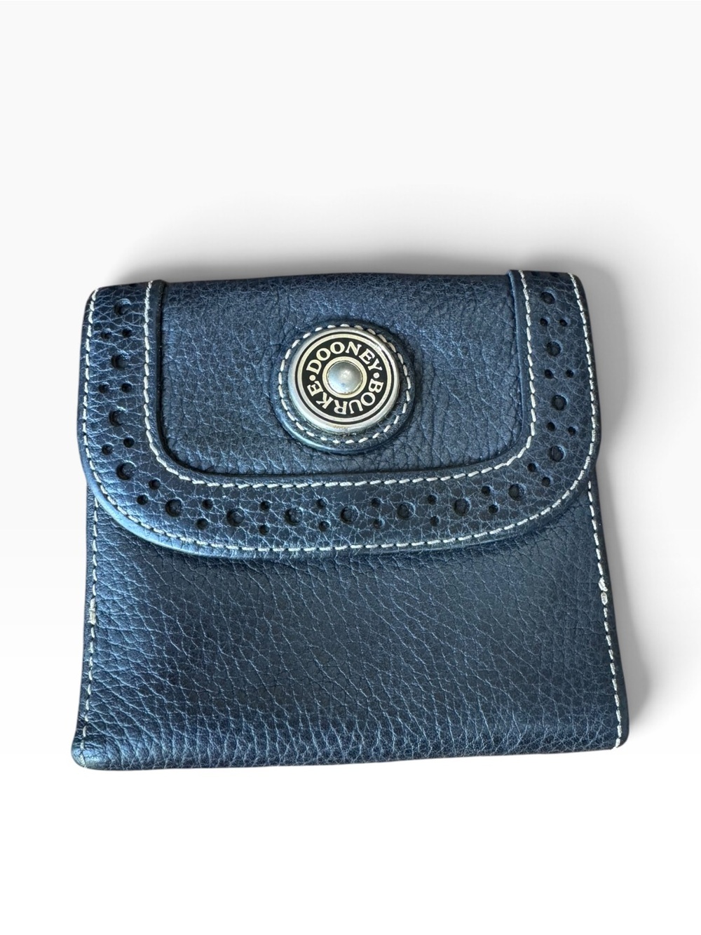 Dooney & Bourke Black Genuine Leather Snap Wallet